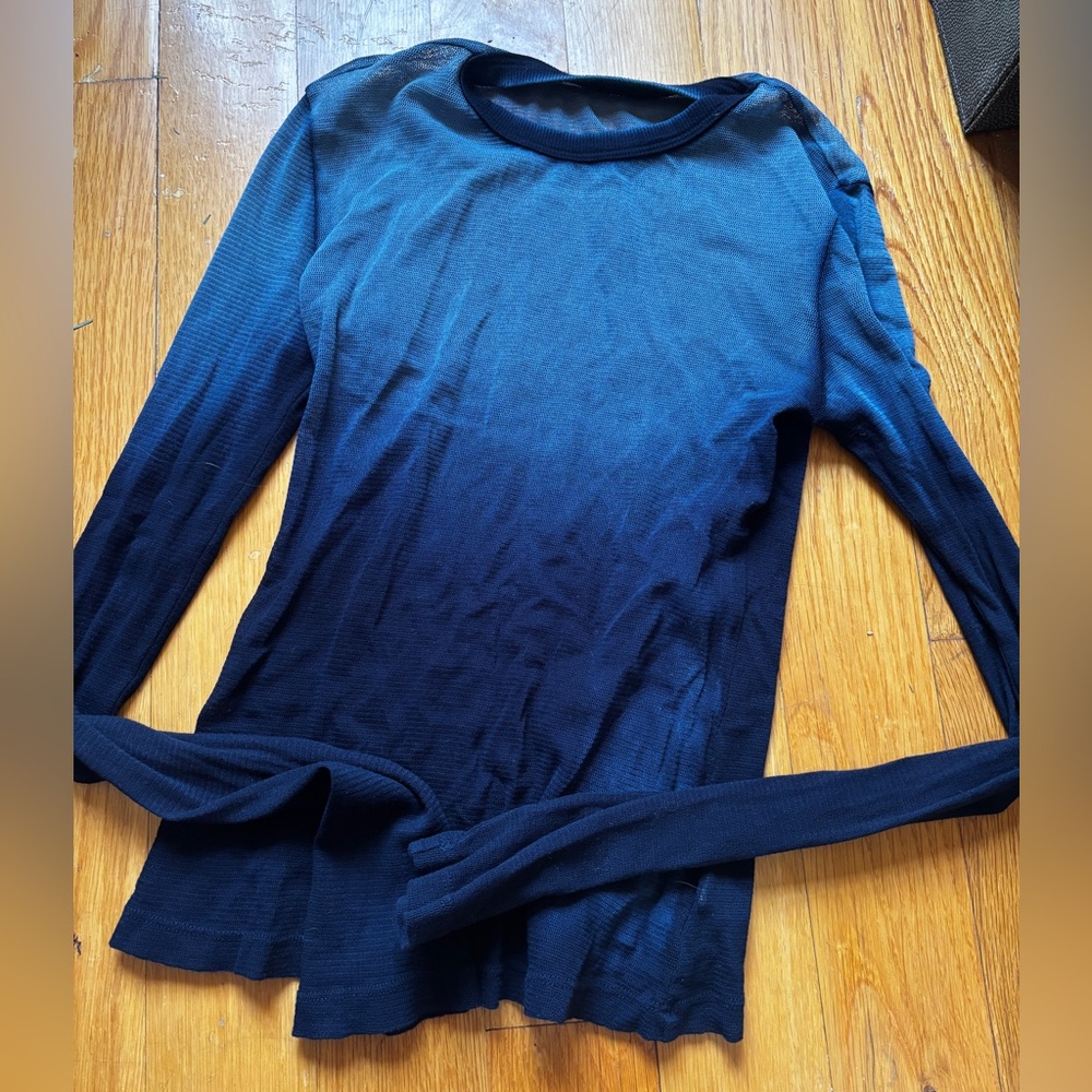 Cotton Citizen Blue Long Sleeve Top